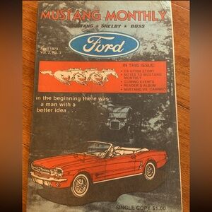 Vintage Ford Mustang Monthly Magazine 1979